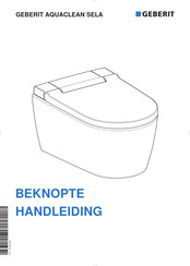 Geberit AQUACLEAN SELA Handleiding