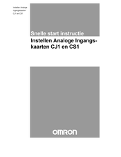 Omron CS1 Snelle Start Instructie