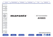 Marantz AV8805 Gebruiksaanwijzing