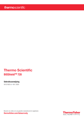 Thermo Scientific BIOShield 720 Gebruiksaanwijzing