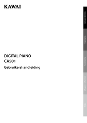 Kawai CA501 Gebruikershandleiding