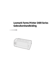 Lexmark 2491 Gebruikershandleiding