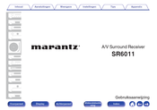 Marantz SR6011 Gebruiksaanwijzing