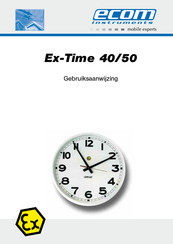 Ecom Instruments Ex-Time 40/50 Gebruiksaanwijzing