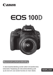 Canon EOS 100D Basisinstructiehandleiding