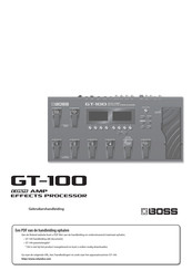 Boss GT-100 Gebruikershandleiding