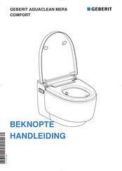 Geberit AQUACLEAN MERA COMFORT Handleiding