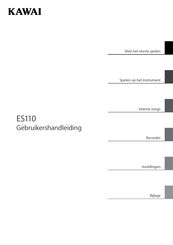 Kawai ES110 Gebruikershandleiding