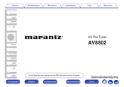 Marantz AV8802 Gebruiksaanwijzing