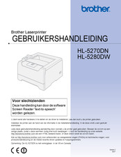 Brother HL-5280DW Gebruikershandleiding