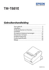 Epson TM-T88V-i Gebruikershandleiding