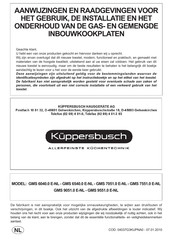 Kuppersbusch GMS 9051.0 E Gebruikershandleiding