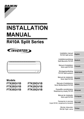 Daikin FTX25GV1B Montagehandleiding
