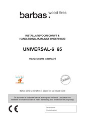 barbas UNIVERSAL-6 65 Installatievoorschrift En Handleiding Jaarlijks Onderhoud