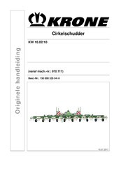 Krone KW 10.02/10 Originele Handleiding