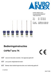 Euro Index CAPBs sens TK20 Bedieningsinstructies