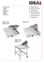 IDEAL 1110 Gebruiksaanwijzing