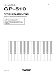 Casio Celviano GP-510 Gebruiksaanwijzing