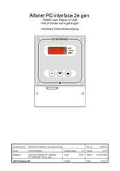 VDH Products Alfanet PC Gebruiksaanwijzing