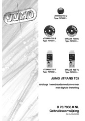 JUMO dTRANS T03 BU Gebruiksaanwijzing