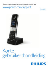 Philips D6350 Korte Gebruikershandleiding