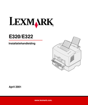 Lexmark E320 Installatiehandleiding