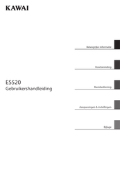 Kawai ES520 Gebruikershandleiding