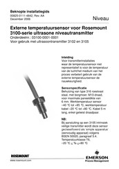 Emerson Rosemount ultrasone 3105 Installatiegids