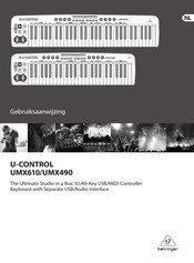 Behringer U-CONTROL UMX610 Gebruiksaanwijzing