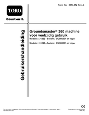 Toro 31222 Gebruikershandleiding