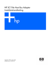 HP SC11Xe Installatiehandleiding