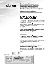 Clarion VRX653R Gebruiksaanwijzing