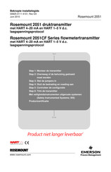 Emerson Rosemount 2051CF Series Installatiegids