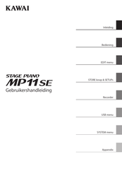 Kawai MP11SE Gebruikershandleiding