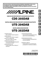 Alpine CDE-205DAB Gebruikershandleiding