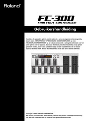 Roland FC-300 Gebruikershandleiding