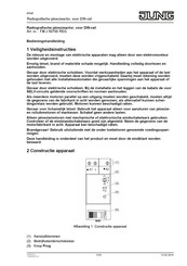 Jung FM J 50700 REG Bedieningshandleiding