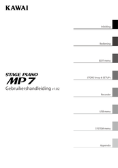 Kawai MP7 Gebruikershandleiding