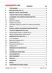 Powerplus POW3054 Gebruiksaanwijzing