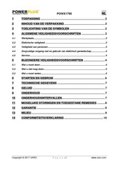 Powerplus POWX1790 Gebruiksaanwijzing