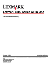 Lexmark 8300 Series Gebruikershandleiding