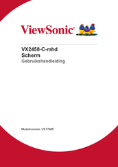 ViewSonic VX2458-C-mhd Gebruikshandleiding