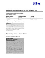 Dräger 9054661 Aanvulling Op De Gebruiksaanwijzing