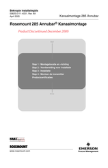 Emerson Rosemount 285 Annubar Installatiegids