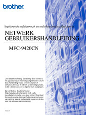 Brother MFC-9420CN Gebruikershandleiding