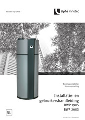 alpha innotec BWP 260S Installatie- En Gebruikershandleiding