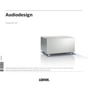 Loewe Audiodesign Subwoofer 525 Gebruiksaanwijzing