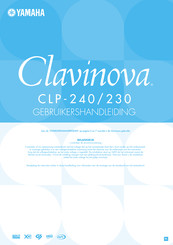 Yamaha Clavinova CLP-240 Gebruikershandleiding