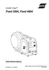 ESAB Aristo Origo Feed 4804 Gebruiksaanwijzing