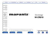 Marantz M-CR610 Gebruiksaanwijzing